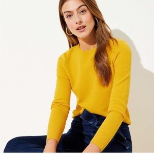 Loft stitch sweater in saffron spice